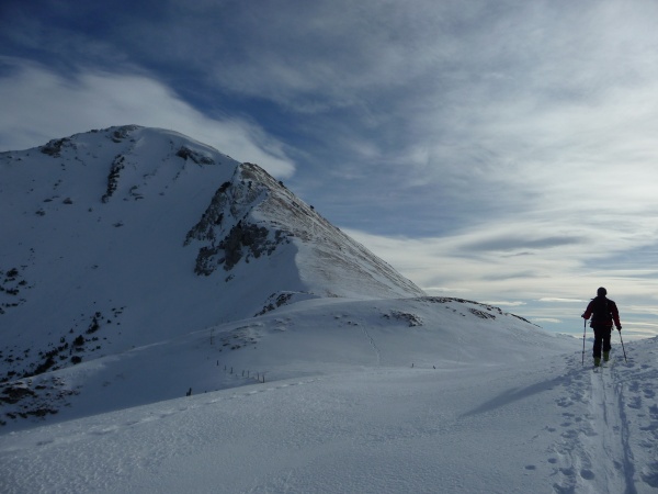 La face depuis le col du Colombier