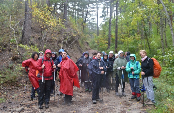 Rando sous la pluie...